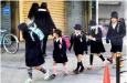 日本小孩冬天真的不穿褲子?。。? width=